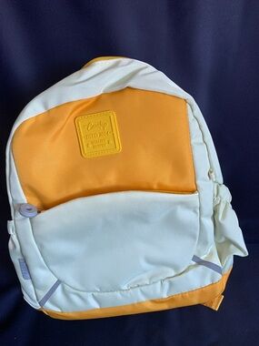Yellow and Cream Casual Backpack